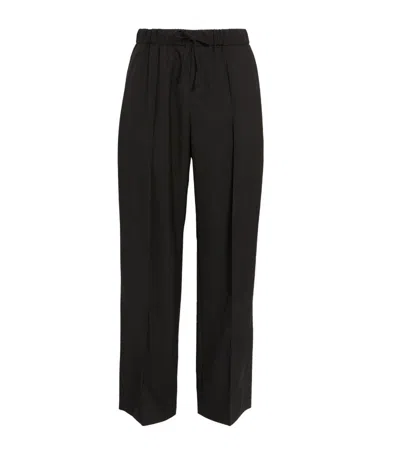 Wooyoungmi Wool Tailored Trousers In Black