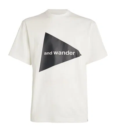 And Wander Logo T-shirt In White