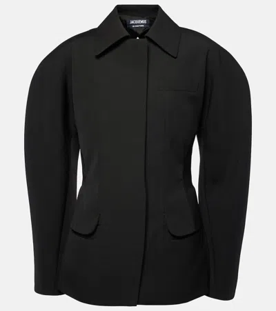 Jacquemus Black Les Sculptures 'la Waistcoate Castagna' Blazer