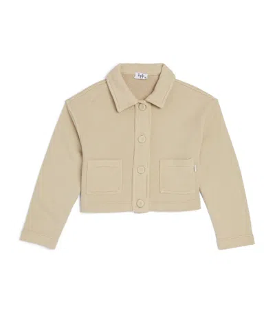 Il Gufo Kids' Cotton Button-up Jacket (3-12 Years) In Beige