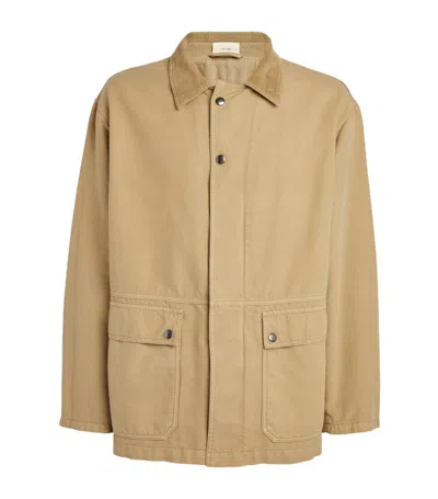 The Row Frank Cotton Canvas Field Jacket In Beige