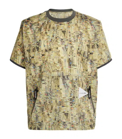 And Wander Digital Print T-shirt In Multi