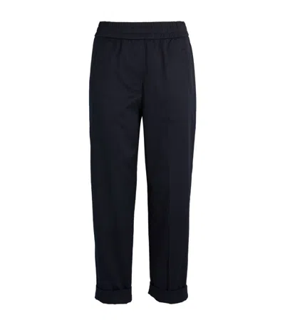 Me+em Stretch-cotton Mid-rise Chinos In Navy