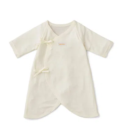 Miki House Babies' Silk Top (1-3 Months) In White
