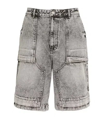 Juunj Cotton Cargo Shorts In Grey