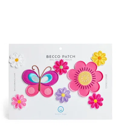 Becco Bags Kids' Garden Party Patch Set In Multi