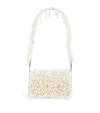 Maison Ava Kids' Embellished Top-handle Bag In Neutrals