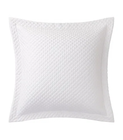 Ralph Lauren Cotton Argyle Square Pillowcase (65cm X 65cm) In White