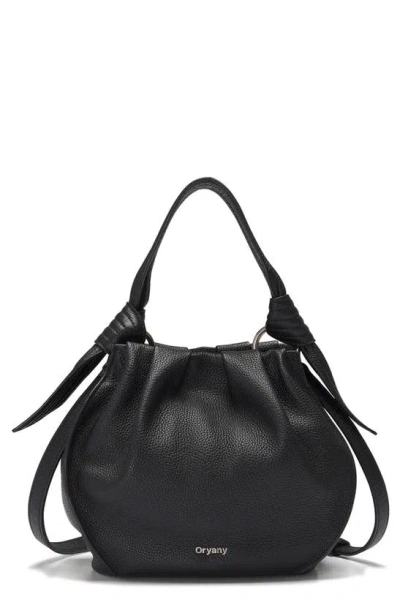 Oryany Selena Leather Bucket Bag In Black