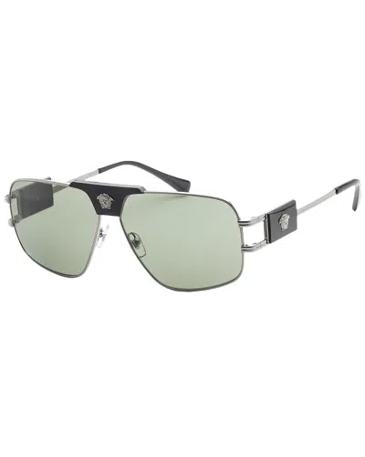 Versace Men's Sunglasses, Ve2251 In Gunmetal