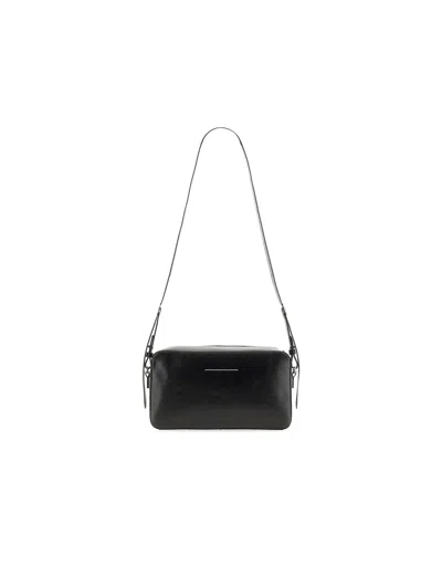 Mm6 Maison Margiela Designer Handbags Shoulder Bag "numeric" Small In Black