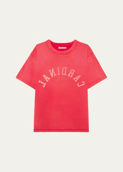 John Elliott Rush Cotton T-shirt In Red