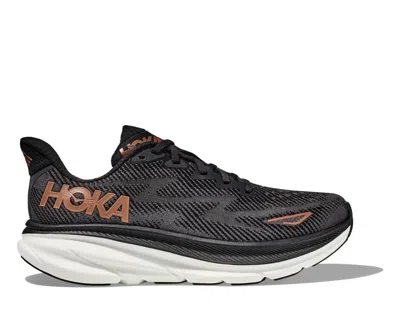 Hoka One One Logo-patch Trainers In Black