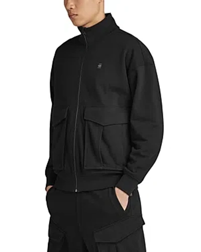 G-star Raw Men's Rovic Sweater Jacket In Dark Black