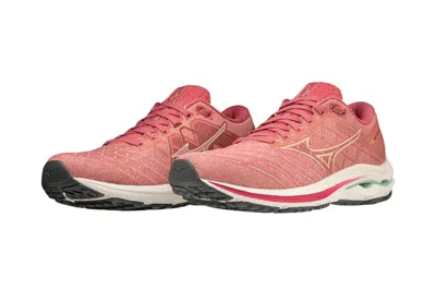 Mizuno Wave Inspire 18 411359.1u0d Women Rosette/snow White Running Shoes Nr4175 In Pink