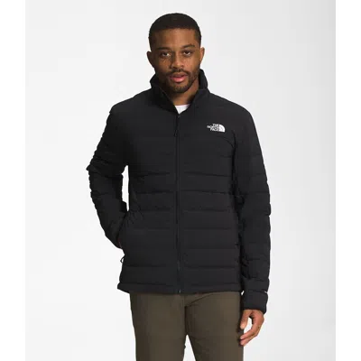The North Face Belleview Stretch Down Puffer Hooded Jacket In Black