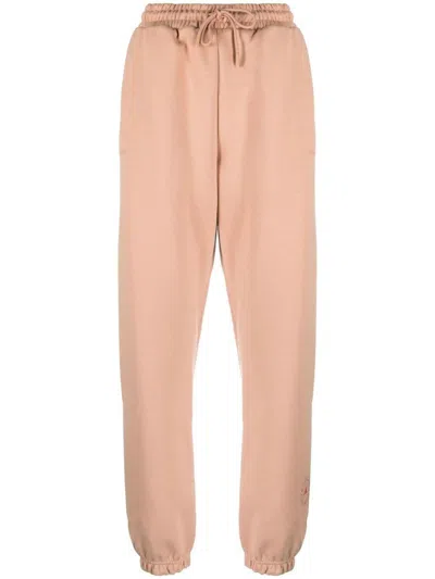 Adidas By Stella Mccartney Pink Drawstring Lounge Trousers In Brown