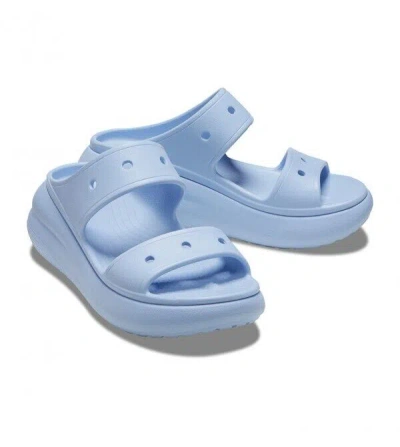Crocs Classic Crush 207670-4ns Men's Blue Calcite Comfort Slide Sandals Cro272