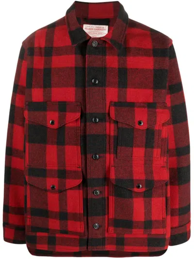 Filson Mackinaw Cruiser Clothing In Red