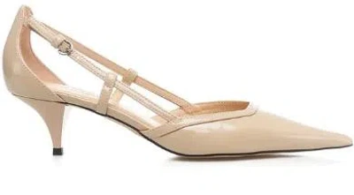 Pinko Flat Shoes In Neutral