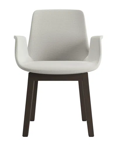 Modloft Mercer Silver Birch Grey Dining Arm Chair
