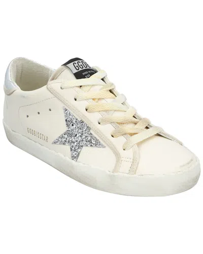 Golden Goose Superstar Leather Trainer In White