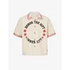 Honor The Gift Tradition Short Sleeve Snap Button Shirt In Neutrals