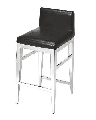 Butler Specialty Company Kelsey Stainless Steel Faux Leather Counter Stool