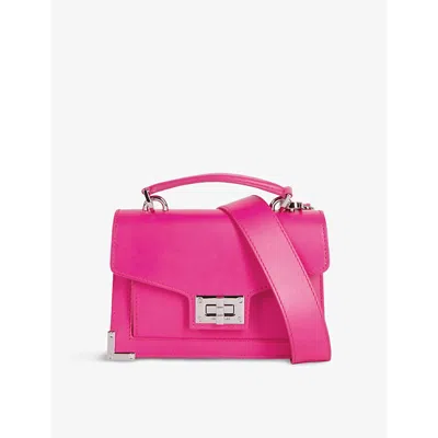 The Kooples Womens Pink Emily Nano Leather Shoulder Bag