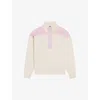 Claudie Pierlot Womens Divers Logo-embroidered Collared Woven Sweatshirt