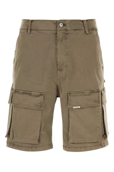 Represent Washed Cargo Short In Grey