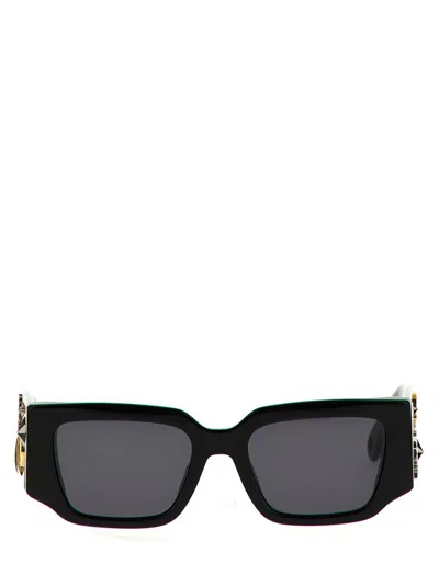 Lanvin X Future Rectangle Frame Sunglasses In Black