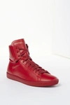 SAINT LAURENT Classic Leather High-Top Sneakers