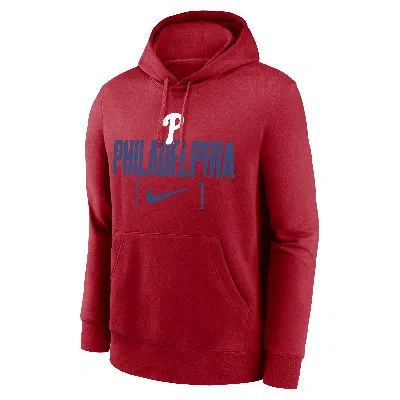 Nike Red Philadelphia Phillies Club Slack Pullover Hoodie