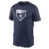 Nike Navy New York Yankees Home Plate Icon Legend Performance T-shirt In Blue