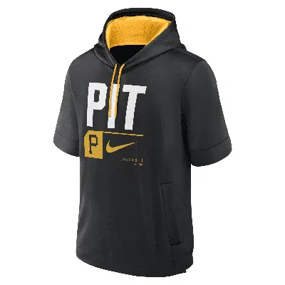Nike Black Pittsburgh Pirates Tri Code Lockup Short Sleeve Pullover Hoodie