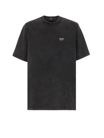 Fendi T-shirt In Black