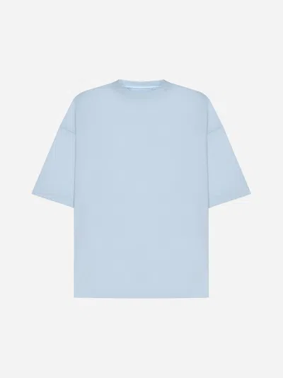 Bottega Veneta Mens River Crewneck Boxy-fit Cotton-jersey T-shirt