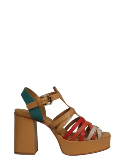 See By Chloé Sierra Heeled Sandals In Brown