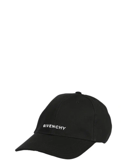Givenchy Embroidered Cap In Black