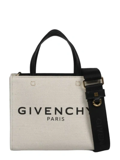 Givenchy Mini G Tote Shopping Bag In White