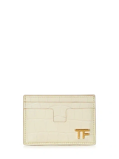 Tom Ford Card Holder In Neutrals