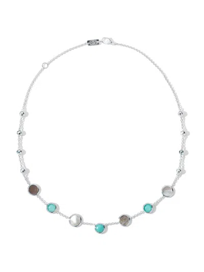 Ippolita Women's Polished Rock Candy Isola Sterling Silver, Turquoise & Mother-of-pearl Necklace