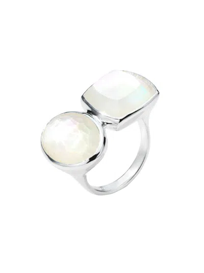 Ippolita Women's Rock Candy Large Stone Mixed-cut Oval & Cushion Sterling Silver & Doublet Ring In Rock Crystal