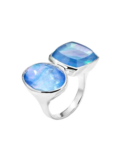 Ippolita Women's Rock Candy Large Stone Mixed-cut Oval & Cushion Sterling Silver & Triplet Ring In Rock Crystal