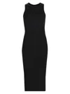 L Agence Women's Nura Racerback Knit Midi-dress In Black