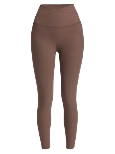 Beyond Yoga Spacedye At Your Leisure High Waisted Midi Legging In Truffle Heather