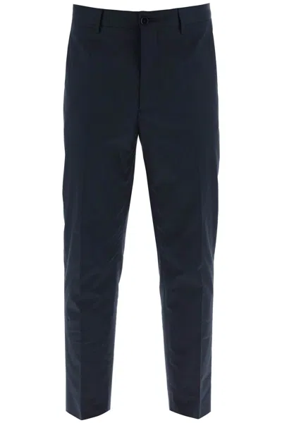 Etro Cropped Chino Pants In Blue