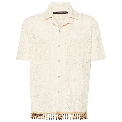 Andersson Bell Floral-jacquard Shirt In Neutrals