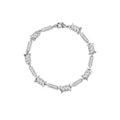 Darkai Barbed Wire Bracelet In Silver